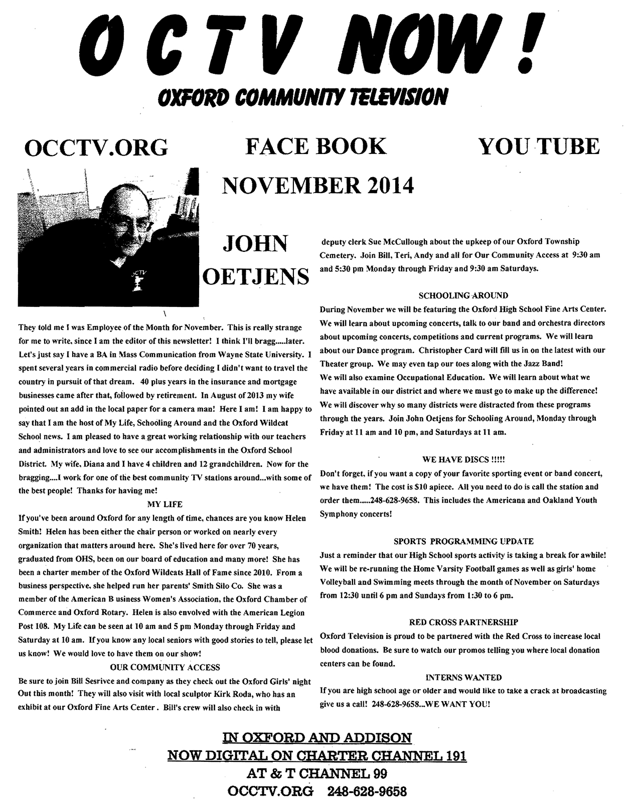 OCTV Newsletter November 2014