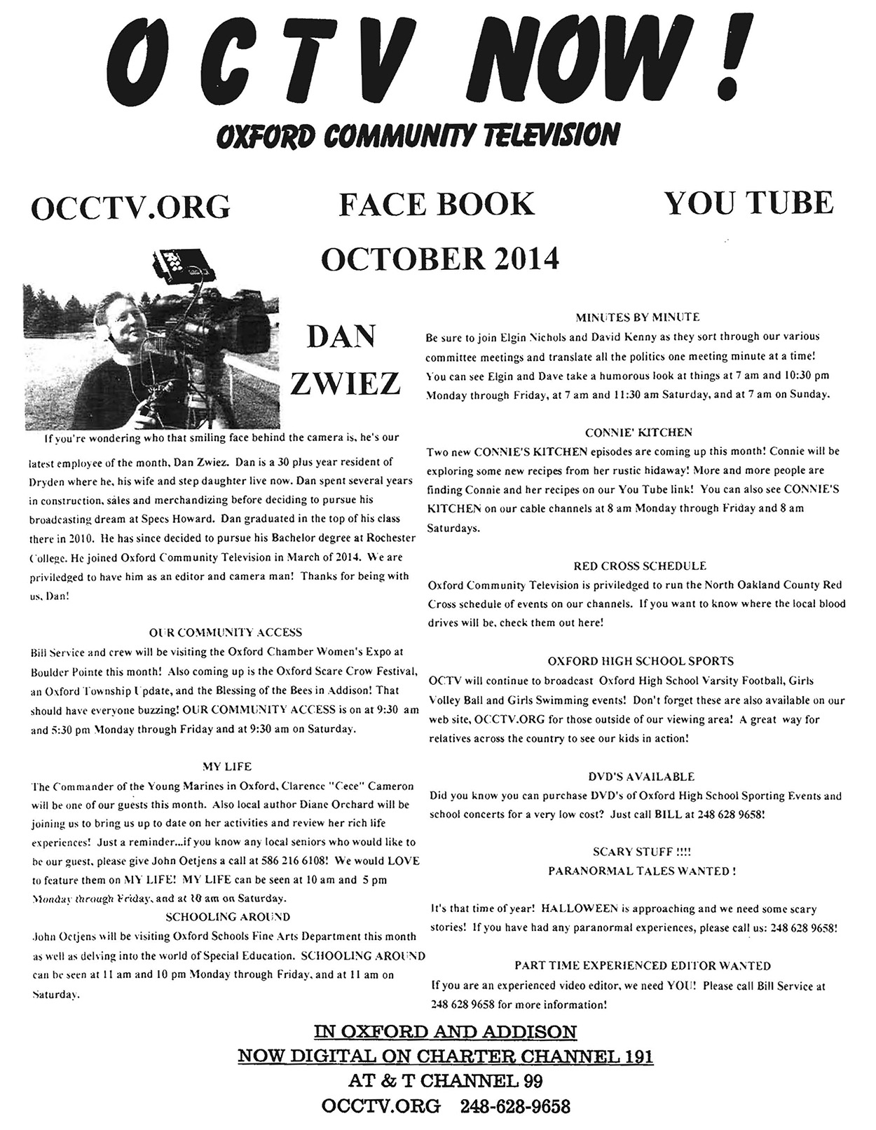 OCTV Newsletter October 2014